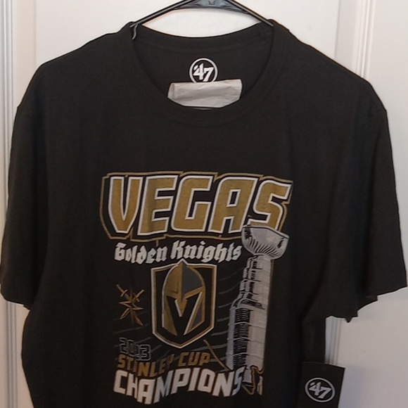 Las Vegas Golden Knights 2023 Stanley Cup champions black tshirt/Size Large.NWT. - Picture 7 of 11